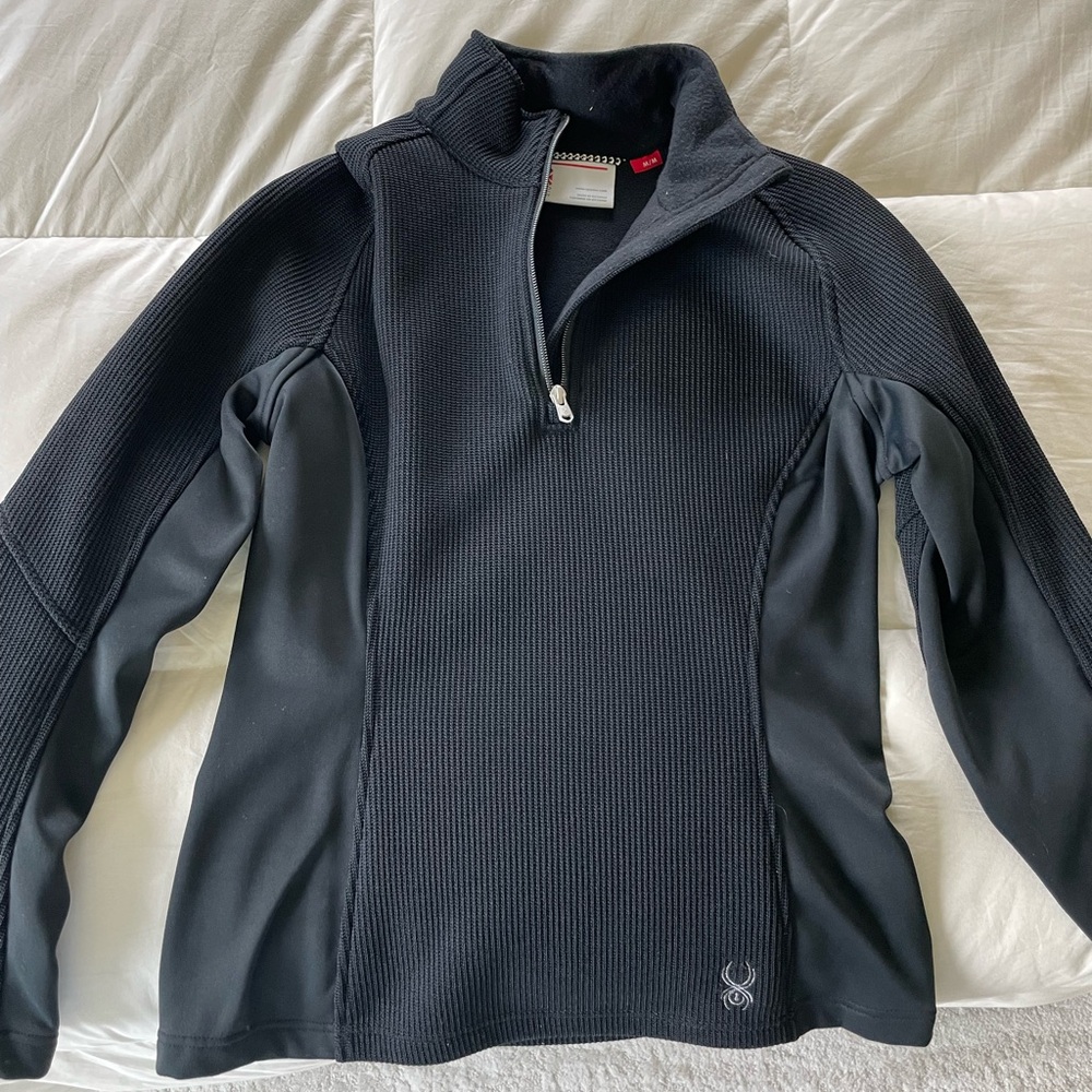 Spyder Black Quarter-Zip Pullover